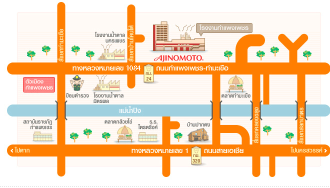 Factory Map - Kamphaeng Phet Factory